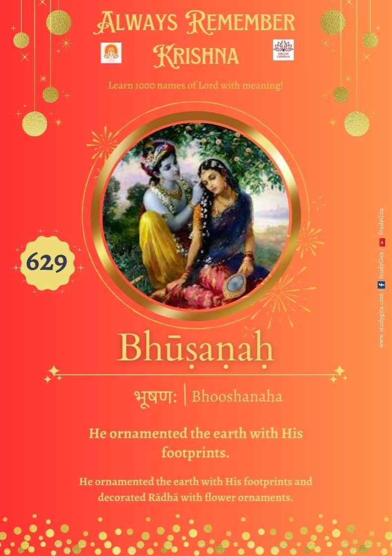StudyGita's tweet photo. Day - 629 Always Remember Krishna ❣️👇 @StudyGita 

✅ He ornamented the earth with His footprints

✅ He ornamented the earth with His footprints and decorated Rādhā with flower ornaments

✨✨✨✨✨✨✨✨

#Krishna #SanataniSays #SPIRITUAL #studygita #SupremeBeing #LordKrishna https://t.co/3XcDUUOXhU