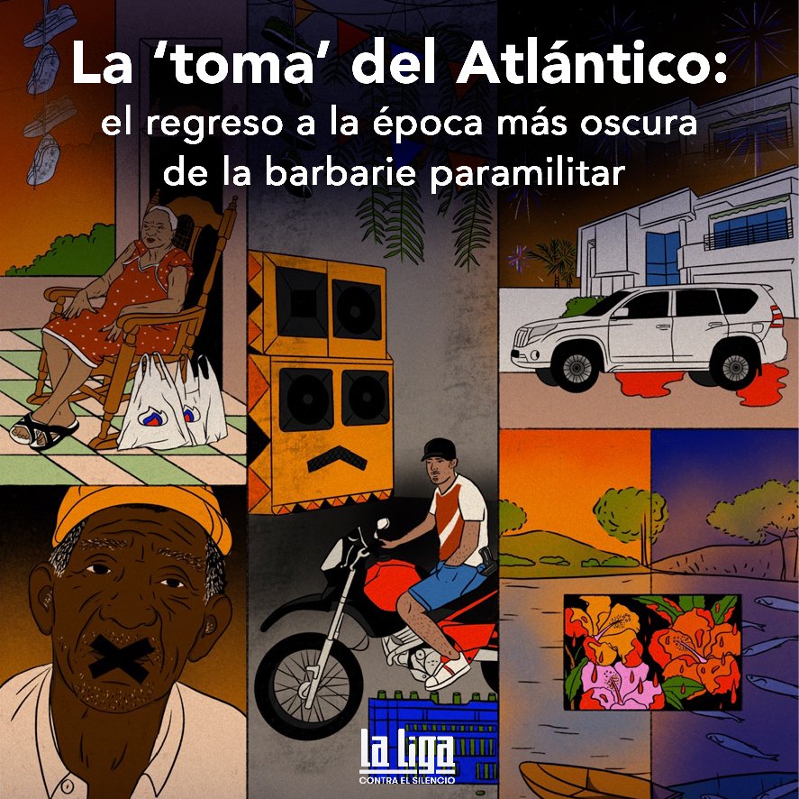 VoragineCo's tweet photo. 🚨El Atlántico volvió a la década del 2000, cuando reinaba el #paramilitarismo, que dejó miles de muertos. Todo gracias a la crisis de violencia e inseguridad que auspiciada por los grupos armados de la zona: Los Costeños, #ElClanDelGolfo y Los Pepes.
https://t.co/7OqcZlX5NB https://t.co/H9NWfQql3d