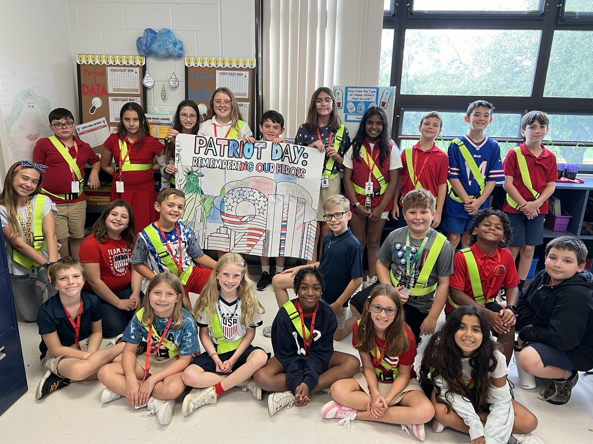MrsSmallPBC's tweet photo. We will never forget where we were on 9/11/2001 when we heard the news. I am grateful for the opportunity to teach my 5th graders the importance of 9/11, the many heroes who we will never forget  &amp; how our country came together to help one another regardless of their differences. https://t.co/phlozfBK4n