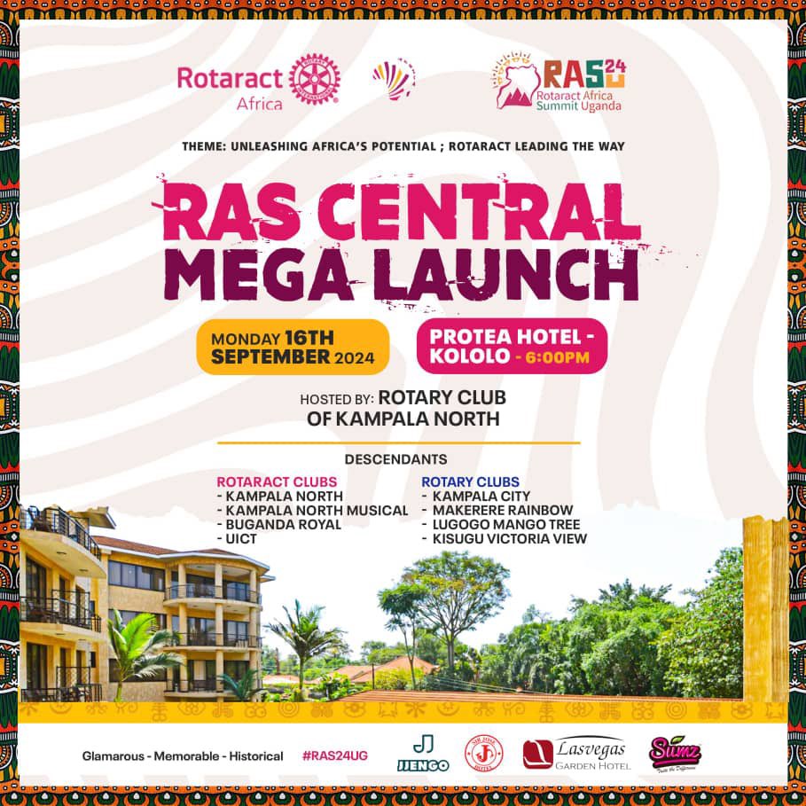 Rotary Kampala North (@rckampalanorth) on Twitter photo Make a date with us this Monday at #RotaryKlaNorthMeets as we continue to unfold the New Month of #Rotary Basic Education and literacy with a @rasuganda24 central launch 🚀 at <a href="/ProteaKampalaH/">Protea Hotel by Marriott® Kampala</a>. Just tag along with a friend 😎 #RAS24UG Make a date with us this Monday at #RotaryKlaNorthMeets as we continue to unfold the New Month of #Rotary Basic Education and literacy with a @rasuganda24 central launch 🚀 at <a href="/ProteaKampalaH/">Protea Hotel by Marriott® Kampala</a>. Just tag along with a friend 😎 #RAS24UG