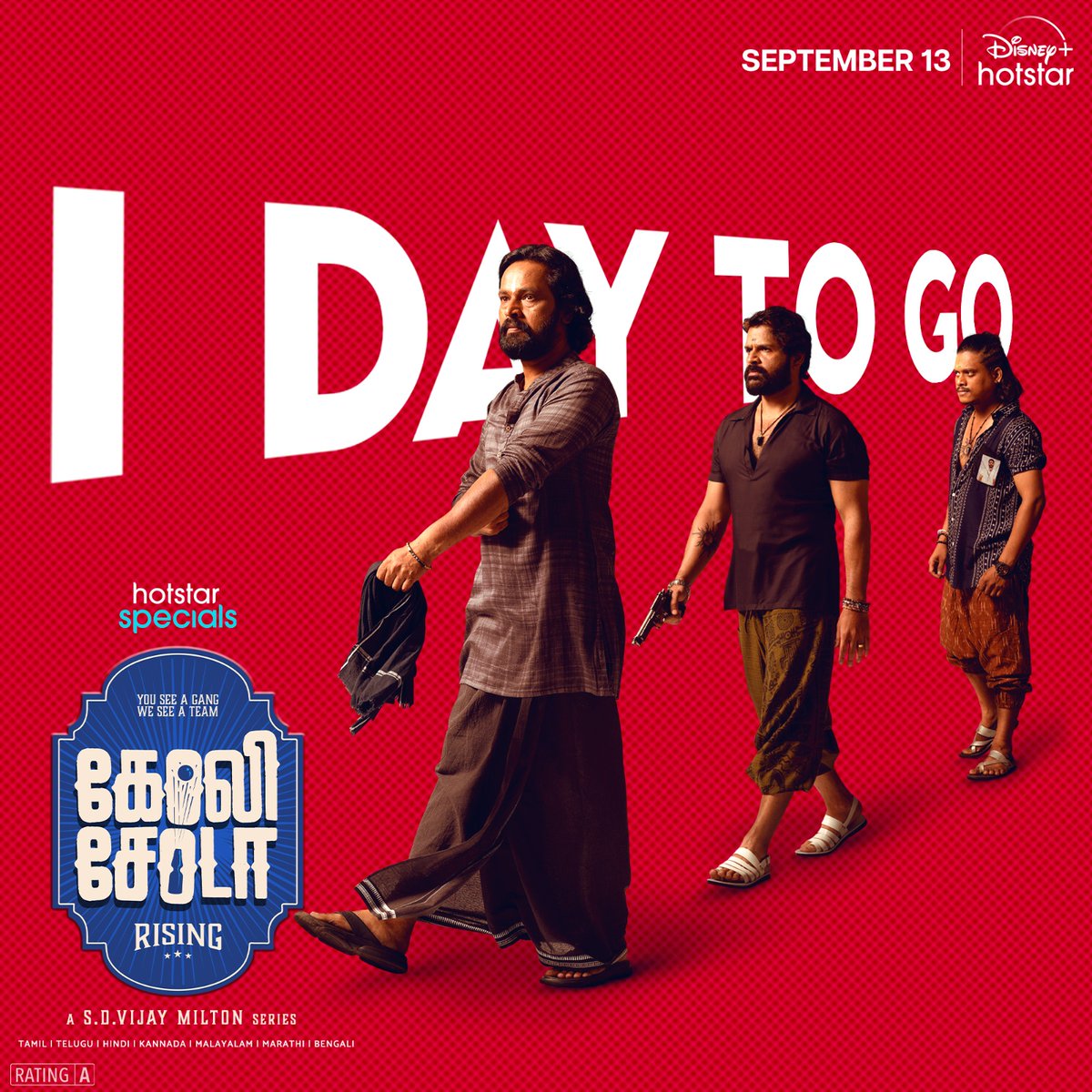 JioHotstartam's tweet photo. Mark your calendars !Just 1 day to go 🔥
Hotstar Specials #GoliSodaRising Streaming From September 13 Only on Disney+ Hotstar
#HotstarSpecials #GoliSodaRising #StreamingFrom #September13 #DisneyPlusHotstar #DisneyPlusHotstarTamil https://t.co/whmKluV4q8
