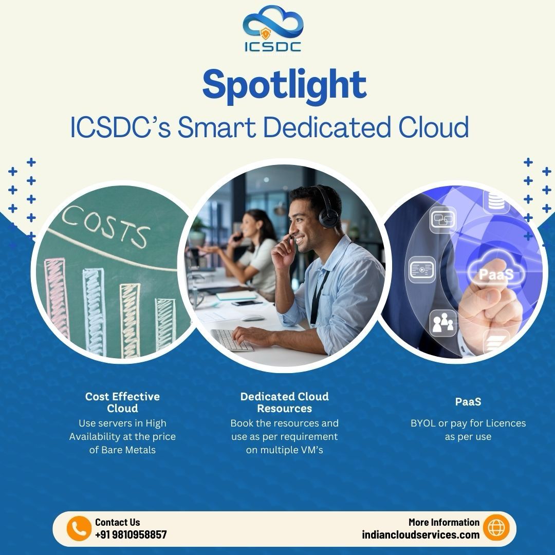 _icsdc's tweet image. &quot;Power your business with ICS Dedicated Cloud’s Smart Dedicated Cloud – secure, fast, and scalable.&quot;

Hashtags:
#SmartCloud ##CloudSolutions #DedicatedCloud #BusinessSolutions