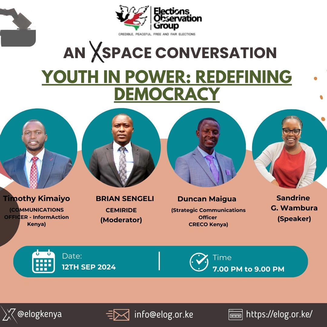 Democracy gives everyone a voice, a chance to be heard, and the power to shape our future. The Youth are the backbone of democracy. Let’s empower them to lead toward a more inclusive and just world. Join us as we have this conversation on x space.
x.com/i/spaces/1jMKg…