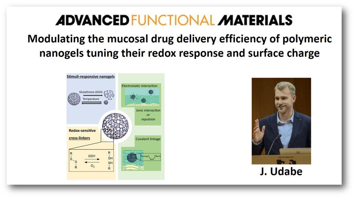 CalderonLab (@calderon_lab) on Twitter photo Happy to share our latest publication in <a href="/WileyVCH/">Wiley-VCH</a>, @AdvSciNews about #nanogels for mucosal drug delivery. Congrats <a href="/JakesUdabe/">Jakes Udabe</a> et al for the excellent work and @alaromaine, <a href="/HedtrichLab/">Dr. Sarah Hedtrich</a> for the collaboration!
@POLYMAT_BERC, <a href="/Ikerbasque/">Ikerbasque</a>, <a href="/ehu_kimika/">Kimika Fakultatea UPV/EHU</a>
onlinelibrary.wiley.com/doi/10.1002/ad… Happy to share our latest publication in <a href="/WileyVCH/">Wiley-VCH</a>, @AdvSciNews about #nanogels for mucosal drug delivery. Congrats <a href="/JakesUdabe/">Jakes Udabe</a> et al for the excellent work and @alaromaine, <a href="/HedtrichLab/">Dr. Sarah Hedtrich</a> for the collaboration!
@POLYMAT_BERC, <a href="/Ikerbasque/">Ikerbasque</a>, <a href="/ehu_kimika/">Kimika Fakultatea UPV/EHU</a>
onlinelibrary.wiley.com/doi/10.1002/ad…