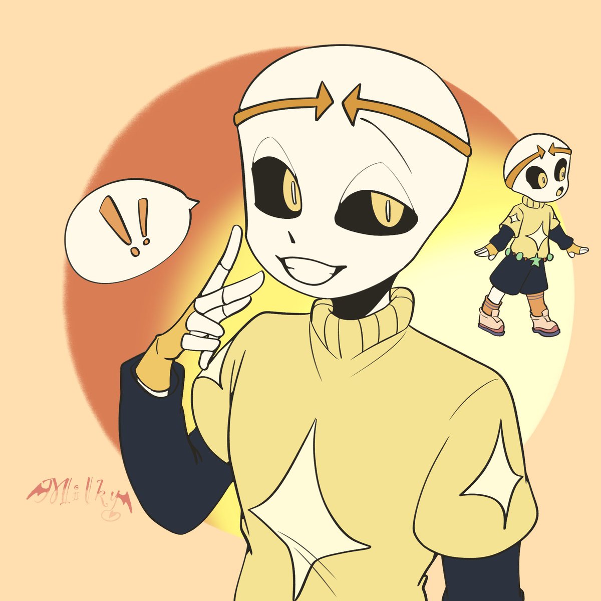 yelingmilky's tweet photo. Excited and sorrow used to look like #utmv #undertale_AU #excessiveverse #sansau https://t.co/T5yKJ64sF2