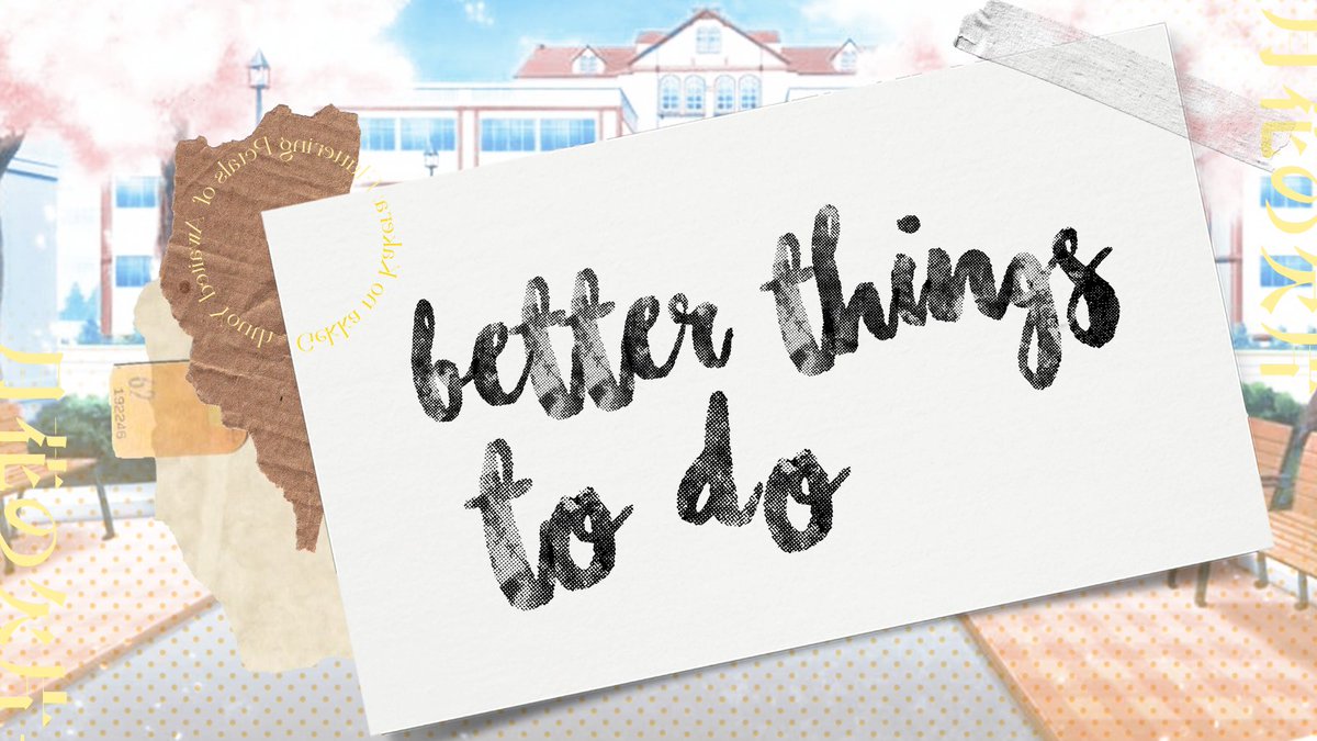 maniakaburage's tweet image. ㅤ
          「 𝗗𝗔𝗬 𝟱; Better Things to Do 」 
                          #GekkaParo
ㅤ