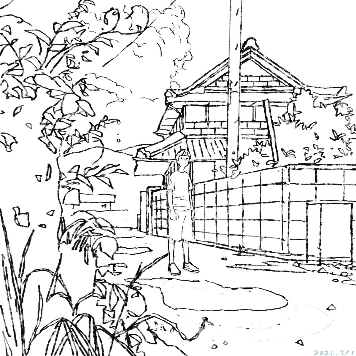 最近は線画を丁寧に描くようになっている。 