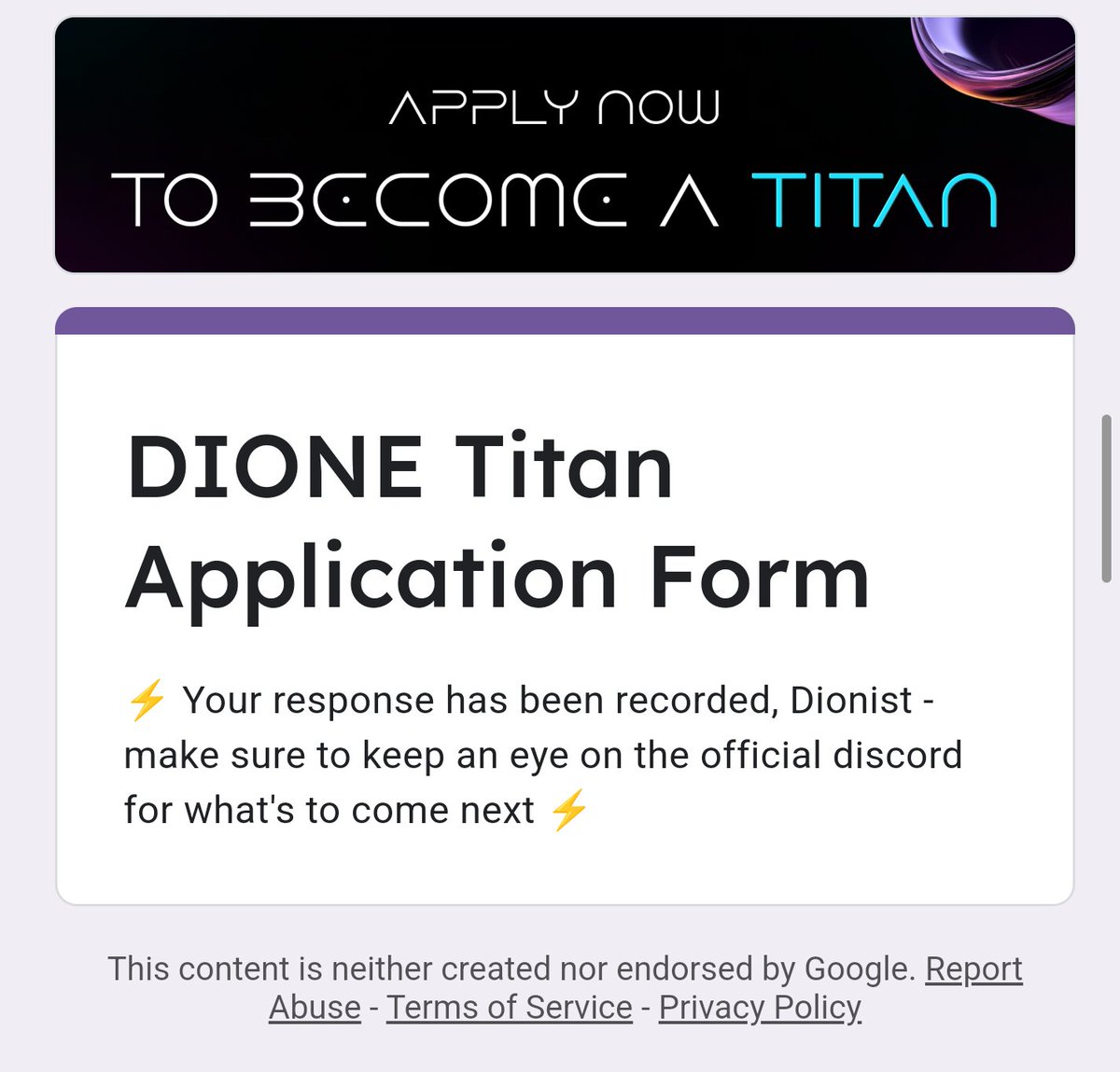 mztacat's tweet image. 🃏Early Access: DIONE Protocol 

    📍Visit docs.google.com/forms/d/e/1FAI…

🍺 SUBMIT DETAILS
   🚦Discord ID
   🚦Twitter ID
 🚦How you can Contribute 
 🚦Submit Wallet

Join Discord from form, wait next update

‼️Source:
x.com/dioneprotocol/…