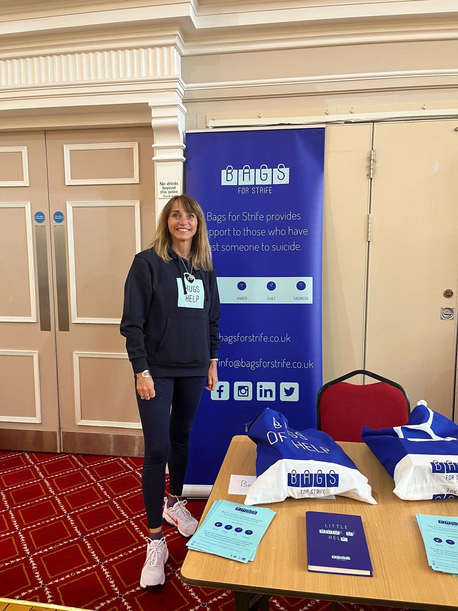 BAGSforStrife (@bagsforstrife) on Twitter photo Our CEO is having a busy week attending events to highlight our charity in support of suicide prevention and postvention. Here she is at Chorley Town Hall for the local council WSPD event showcasing our Bags of Help that support those following the loss of a loved one to suicide. Our CEO is having a busy week attending events to highlight our charity in support of suicide prevention and postvention. Here she is at Chorley Town Hall for the local council WSPD event showcasing our Bags of Help that support those following the loss of a loved one to suicide.