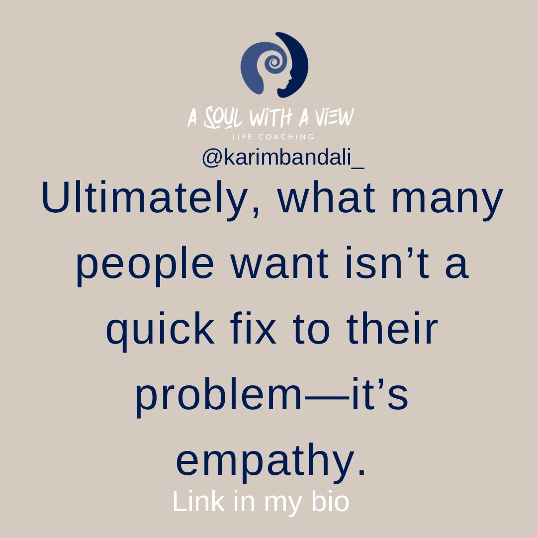 KarimGenial's tweet photo. Empathy creates connections and understanding.
.
.
.
#motivation #lifecoaching #coaching #love #coach #mindset #inspiration #selflove #life #selfcare #success #lifestyle #mentalhealth #happiness #loveyourself  #positivevibes  #personalgrowth #selfconcept #asoulwithaview #empathy https://t.co/fgmECeBId9