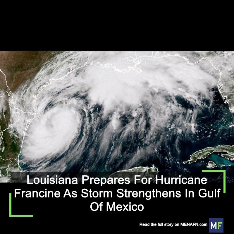 MENAFN's tweet image. Louisiana Prepares For Hurricane Francine As Storm Strengthens In Gulf Of Mexico #Louisiana #Prepares #Hurricane #Francine #Storm #Strengthens #Gulf #Mexico #USA #Russia #Biden #Ukraine #War #Palestine #Gaza #Israel # dlvr.it/TD7XkP