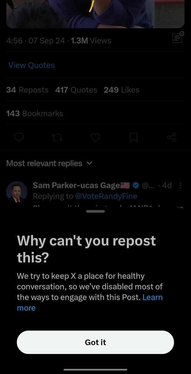 This gives a peak into Elon Musk's twitter policy. An extremely offensive tweet is not deleted or blocked the only action taken is that you can't reply, retweet, or quote. But it's still visible and easily accessible. The account of this bigot remains active. #Hypocrisy #bigot