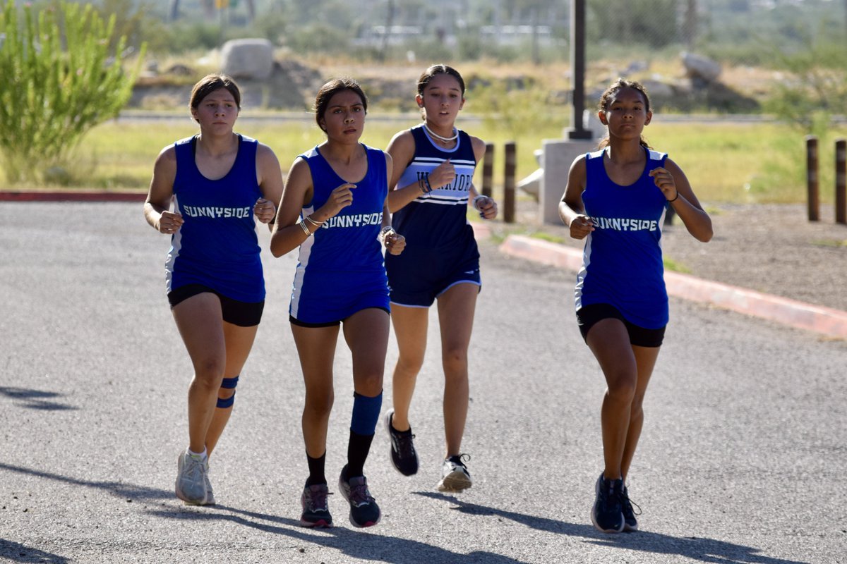 PuebloXCountry's tweet photo. Warriors hosted @Sunnyside_Track for their first meet of the season! #SiSePuede https://t.co/Zqegnh5Eft