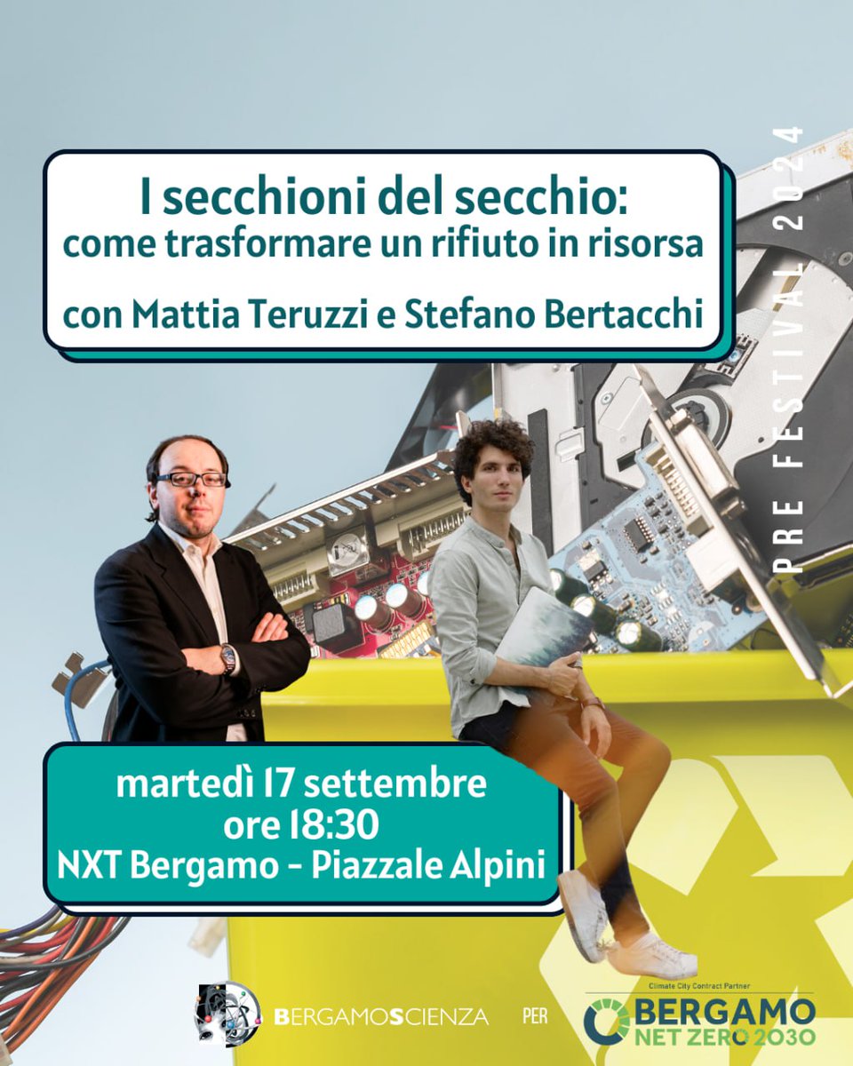 Vi aspetto martedì 17 a Bergamo <a href="/BergamoScienza/">BergamoScienza</a>