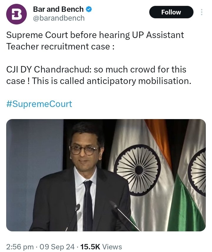यूपी के मुख्यमंत्री, योगी आदित्यनाथ ने प्रदेश के लाखों बहुजन युवाओं के संवैधानिक आरक्षण को विधिक मायाजाल में फसा दिया है। पूरा देश इस हकमारी को देख रहा है। जातिवादी CM एक्सपोज हो चुका है।

उम्मीद है,#CJI चंद्रचूर्ण साहब संविधान की रक्षा करेंगे. 

#69000_शिक्षकभर्ती_आरक्षण_घोटाला
