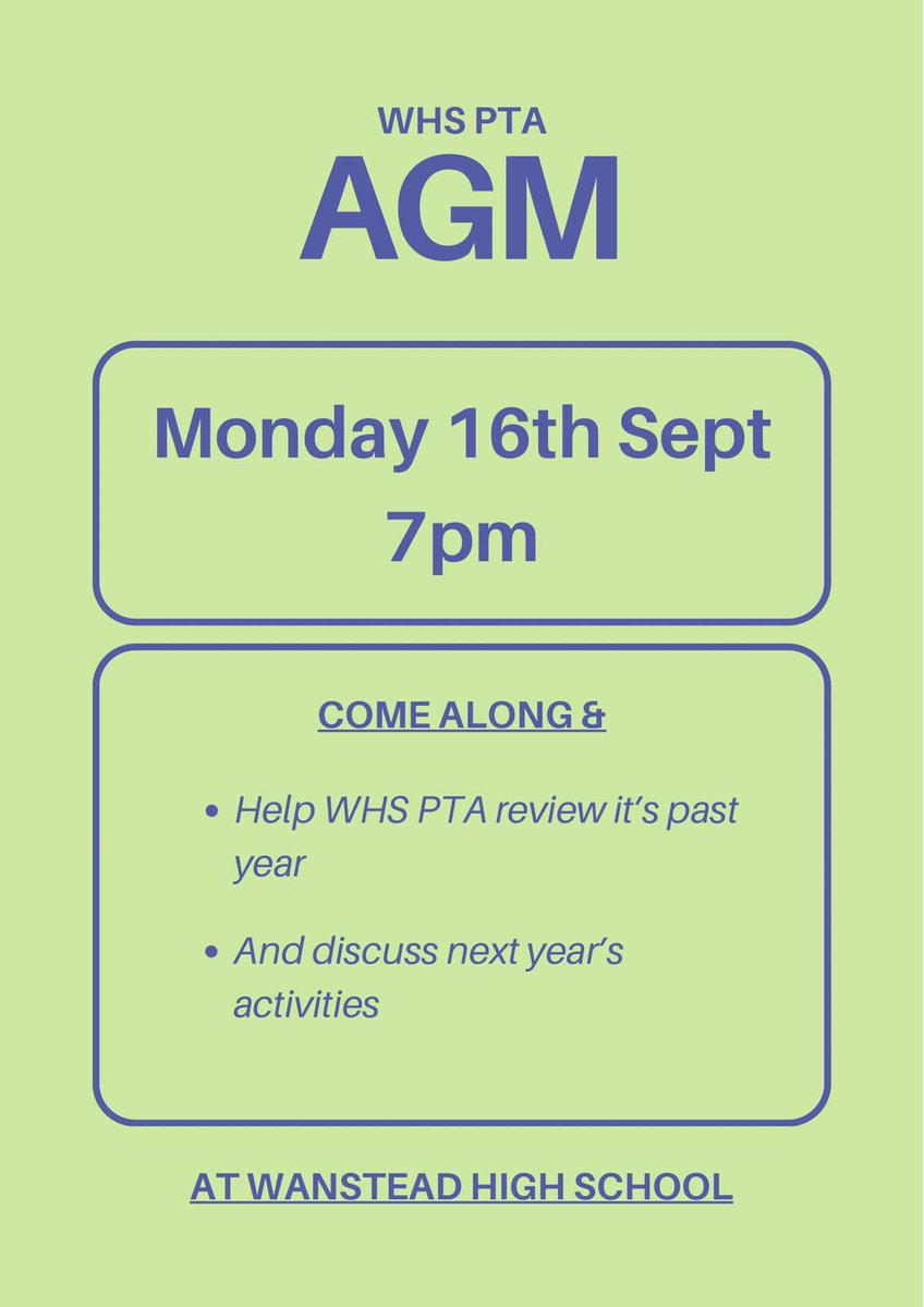 Wanstead High School PTA tweet media