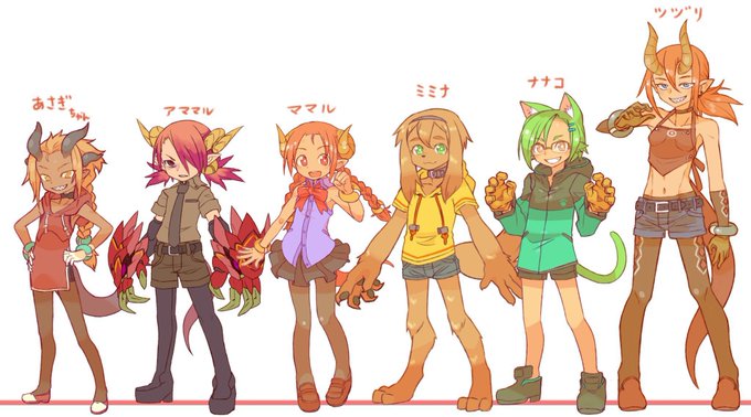 #お前が描いた創作女子を見せろ 