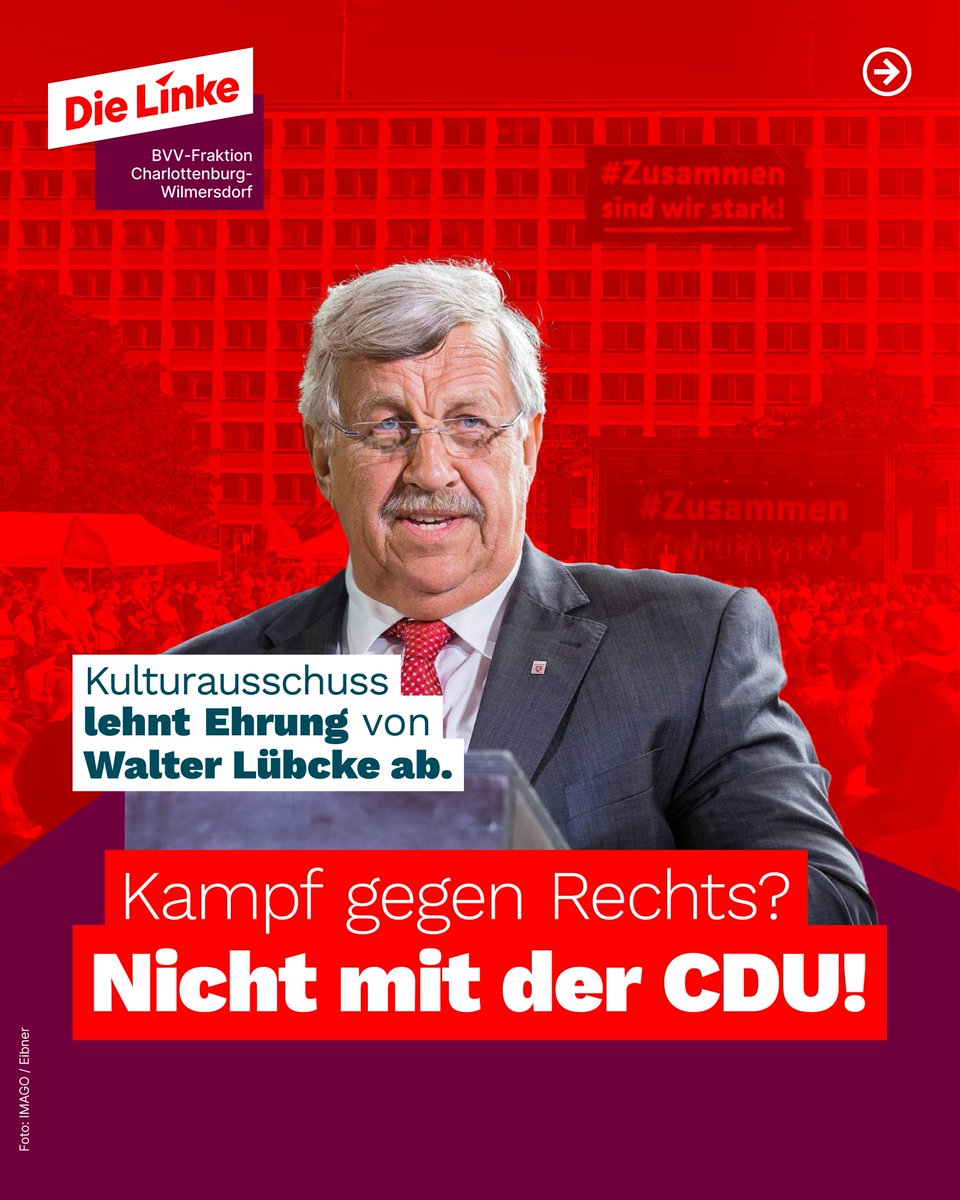 Dienstag im Kulturausschuss: Unser Antrag, einen Platz oder eine Straße nach dem ermordeten CDU-Politiker #WalterLübcke zu benennen, wurde von allen Fraktionen abgelehnt. Lübcke stand für #Menschlichkeit, #Asylrecht und #Antifaschismus – ein Zeichen gegen Rechts blieb aus. 💔