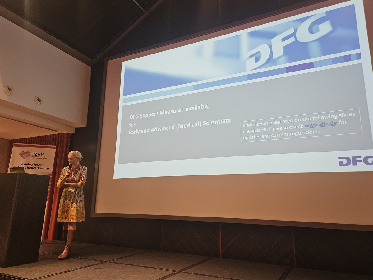 Young-DZHK (@youngdzhk) on Twitter photo The second day starts with Sigrid Hanke, programme director of the <a href="/dfg_public/">DFG public | @dfg_public@wisskomm.social</a>, talking about DFG support measures available for early and advanced scientists. Thanks for beeing with us! The second day starts with Sigrid Hanke, programme director of the <a href="/dfg_public/">DFG public | @dfg_public@wisskomm.social</a>, talking about DFG support measures available for early and advanced scientists. Thanks for beeing with us!