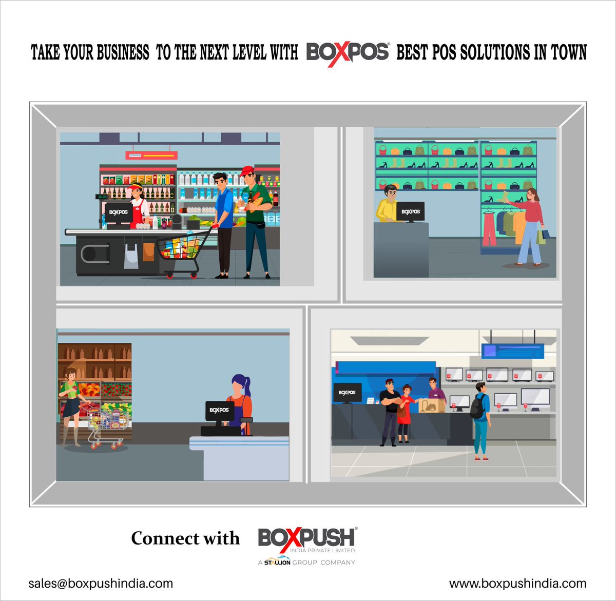 Boxpush024's tweet image. Elevate your industry experience with BOXPOS today! Connect with Boxpush India Private Limited

📧at: sales@boxpushindia.com
🌐 Learn more: lnkd.in/gXmkNhVC

#BOXPOS #POSTechnology #RetailSolutions #POSSystem #TechUpgrade #boxpush #dealership #kochi #kerala #India