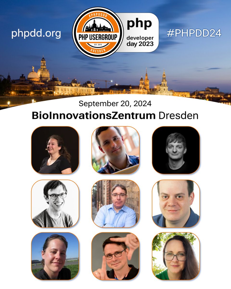 phpugdd's tweet image. ⏰ Only 1 week left until #PHPDD24 with a great lineup of speakers from the 🧡 of #phpc: @jrf_nl, @skurfuerst, @movetodevnull, Sebastian Bergmann, Carsten Windler, Anne-Julia Seitz, @shochdoerfer, @OndrejMirtes  &amp;amp; Anke Häslich

🎟️ phpdd.org — Join us Sept, 20! 🙌