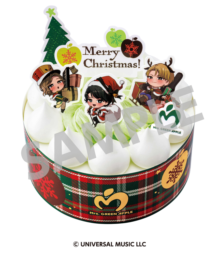 Mrs. GREEN APPLE クリスマスグッズ　ローソン Mrs. GREEN APPLE × ローソン 「クリスマスケーキ」コラボ決定