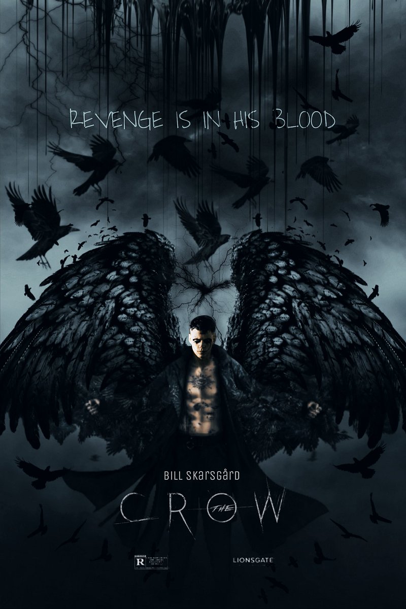 Death is just the beginning. 🐦‍⬛🖤
 "The Crow" Bill Skarsgård 

Poster art by  <a href="/IrenPodOfficial/">Iren 𖹙od𒌋💙</a> 
•
•
•
#billskarsgard #thecrow  #EricDraven #movie #movies #CROW #thecrowmovie  #thecrow1994 #posterdesign #gothic #billskarsgård #horrorart  #artwork #art #lionsgate  #horrormovies