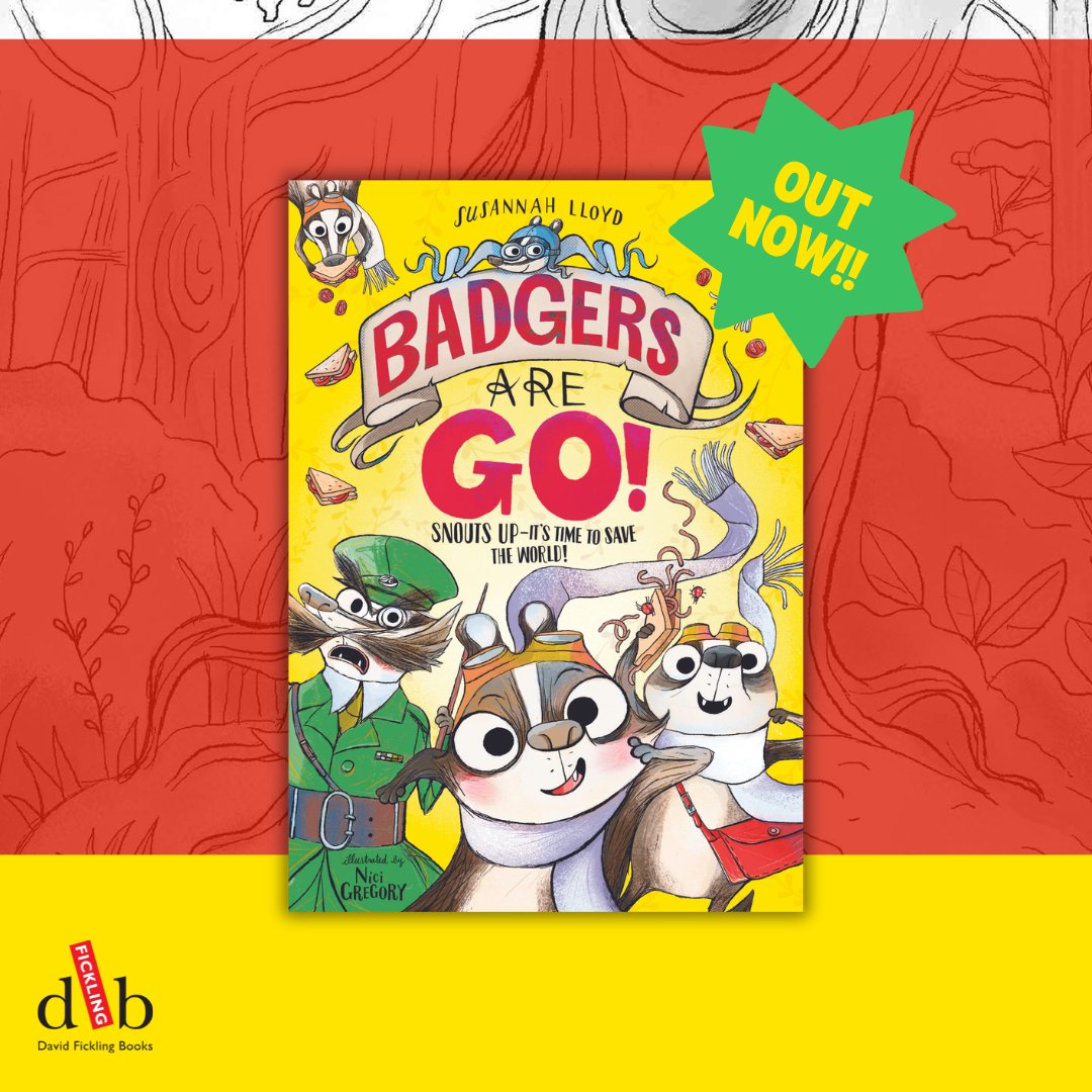 BADGERS 

ARE

GO!!!!!!!

IS

Out TOOOODAAAAAAY!!!!

By me *not a badger

Illustrated by @nicigregory ** also not a badger

Published by @dfb_storyhouse ***absolutely NOT a CRACK SQUADRON of ELITE LEVEL BADGERS led by none other than Wing Commander Ginger Rumplewhisker herself
