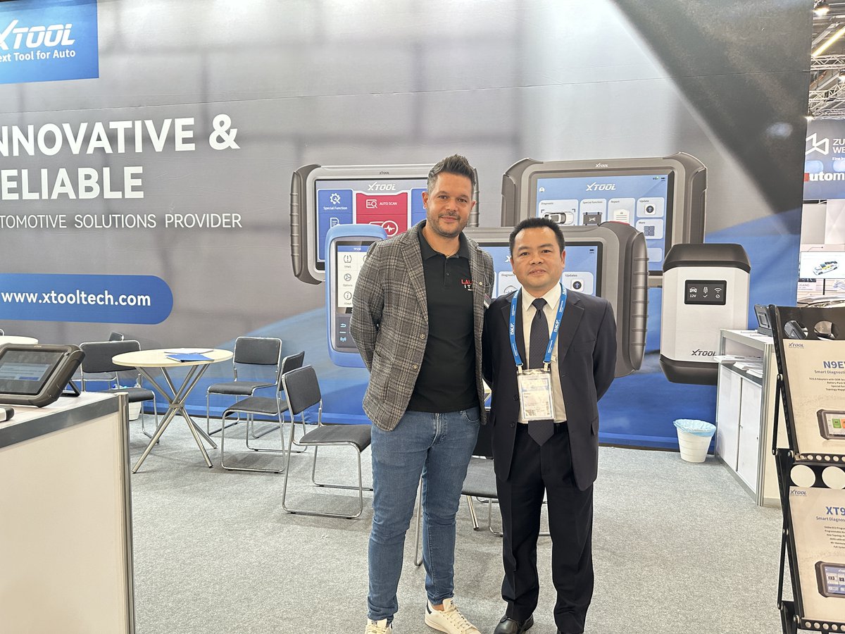 XtoolTech2010's tweet image. Cool guys with cool tools 😎
Smart tech for smart vehicle 🚗
#xtooltech #automechanikafrankfurt #automechanika