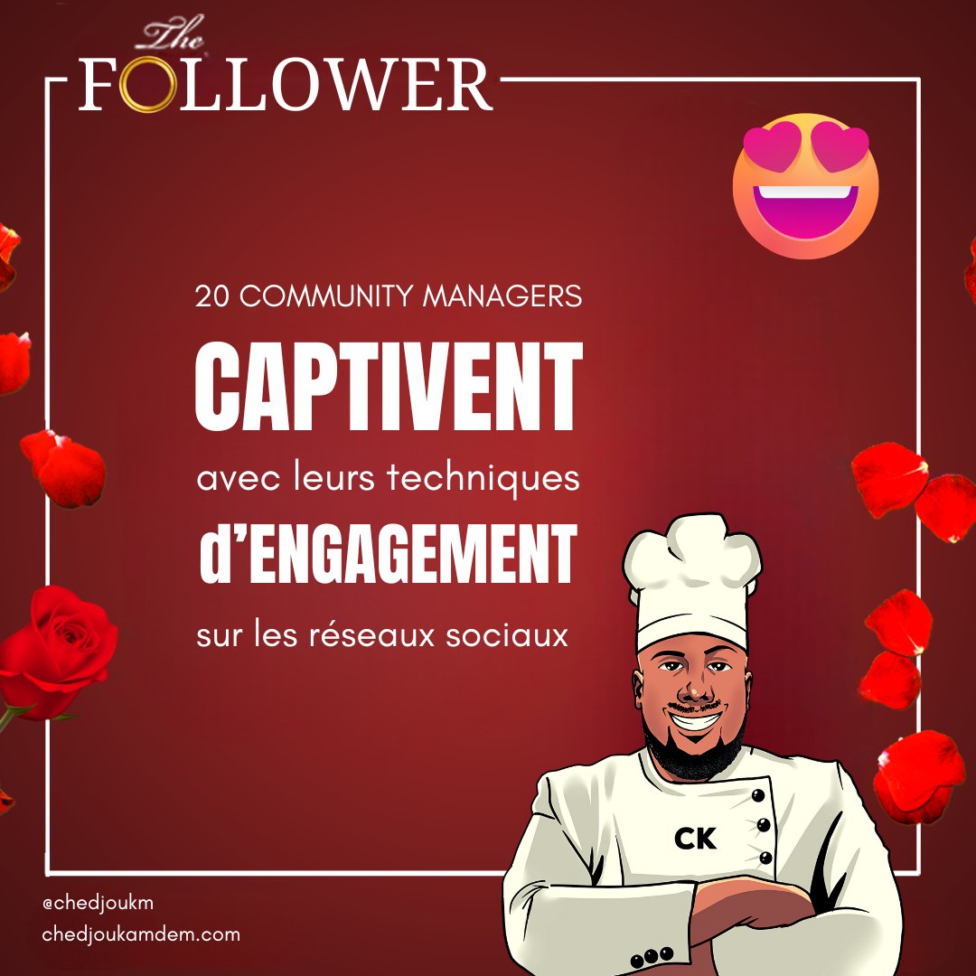 Après #TheBachelor, voici The Abonné, une Digi-réalité pour #CM !

20 Community Managers, prêts à tout pour conquérir l'abonné parfait, vont dévoiler leurs meilleures stratégies d'engagement sur les réseaux sociaux.

#TheSocialMediaCook