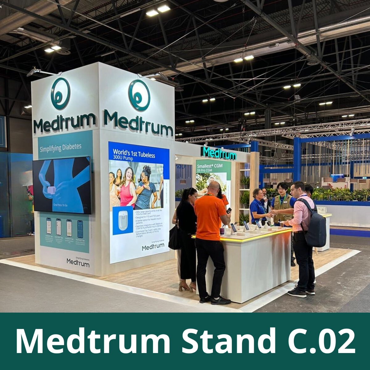 We're on stand C.02 come along and see the innovative products we have to offer! 
 #EASD 2024 congress #Medtrum #Simplifyingdiabetes