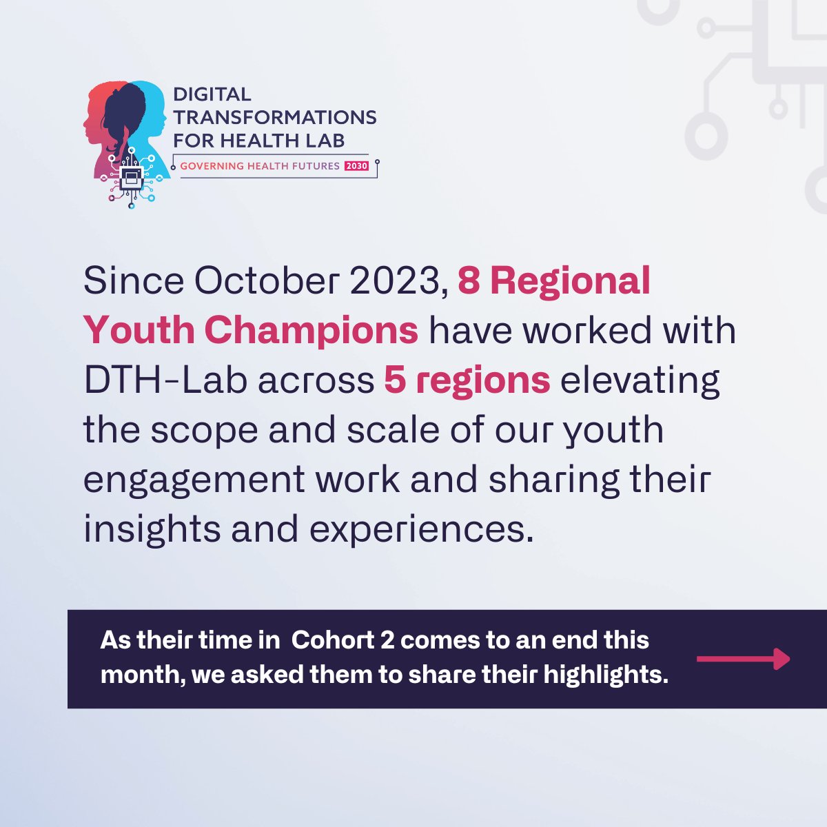 DTH_Lab's tweet photo. [1/2]

As Cohort 2 of our #RegionalYouthChampions come to an end of their term we asked them to share their highlights working with #DTH-Lab. 

#DigitalTransformations #MyHealthFutures https://t.co/3GRiYeObZy