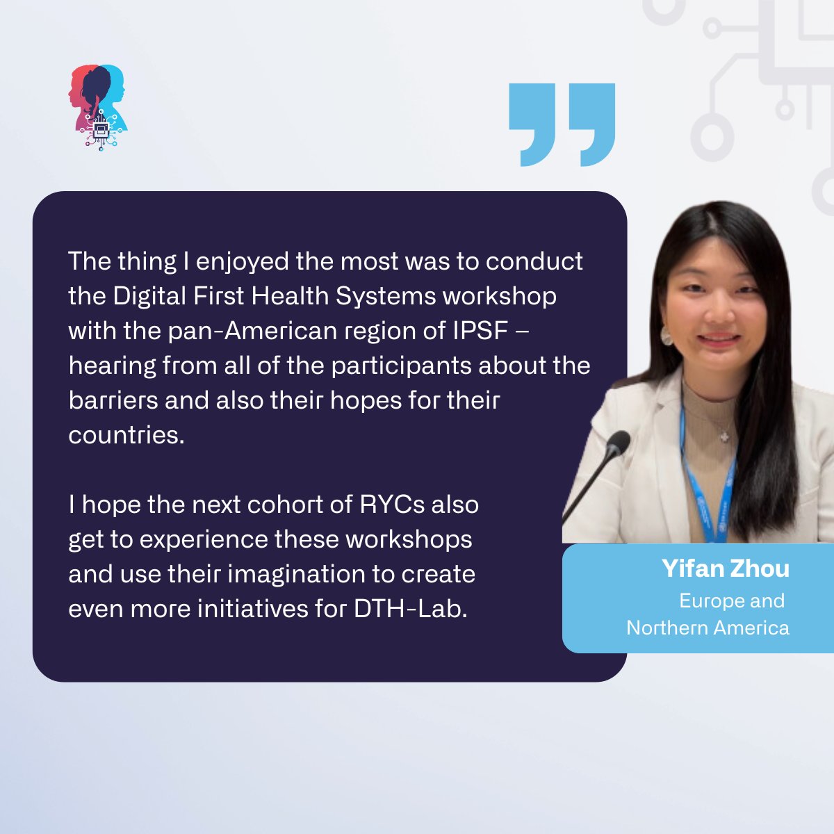 DTH_Lab's tweet photo. [1/2]

As Cohort 2 of our #RegionalYouthChampions come to an end of their term we asked them to share their highlights working with #DTH-Lab. 

#DigitalTransformations #MyHealthFutures https://t.co/3GRiYeObZy