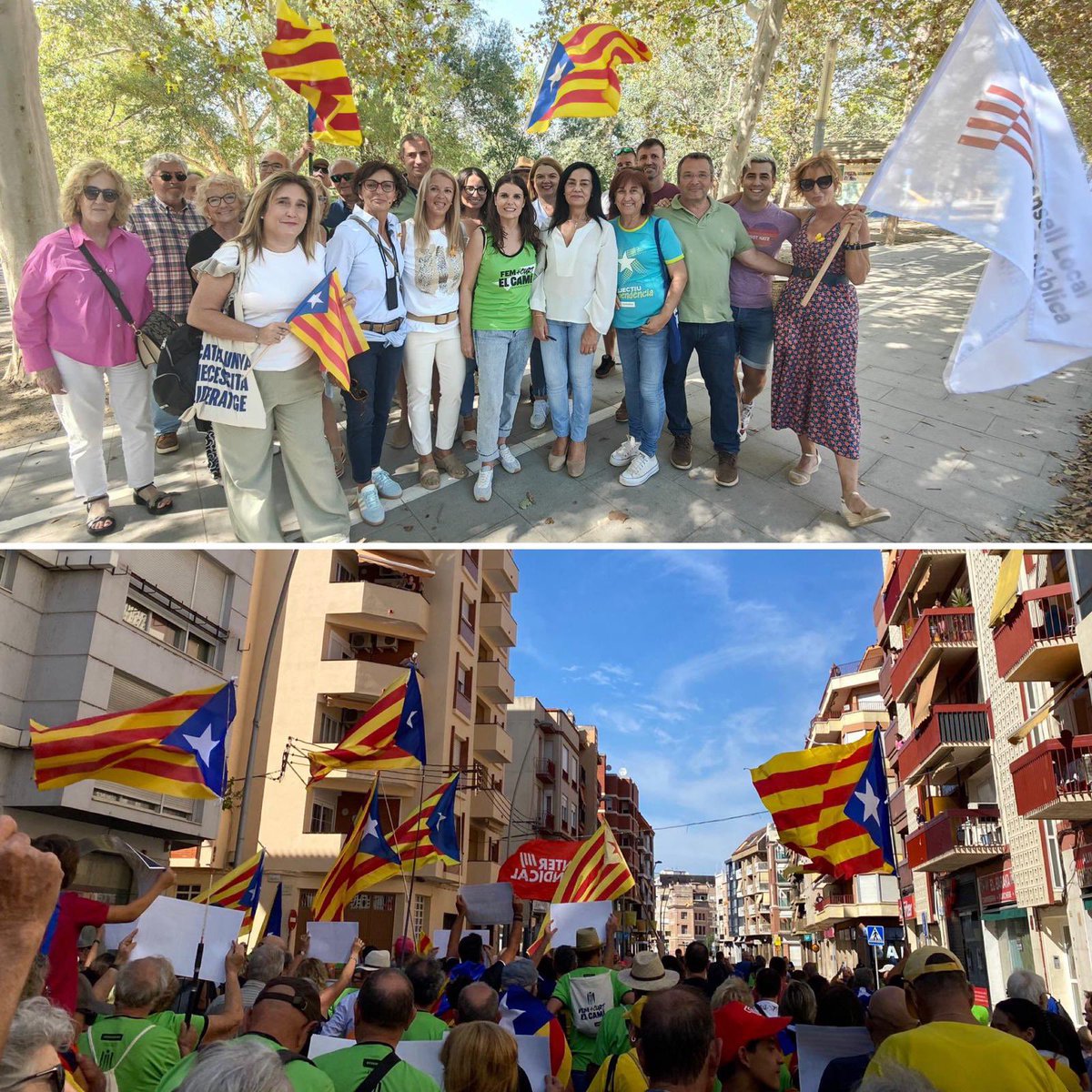 JNCEbre's tweet photo. Diada nacional de Catalunya💛
Hi erem, hi som, hi serem. Sempre!
#jncebre #jnc #catalunya #junts https://t.co/Uu055trOEL