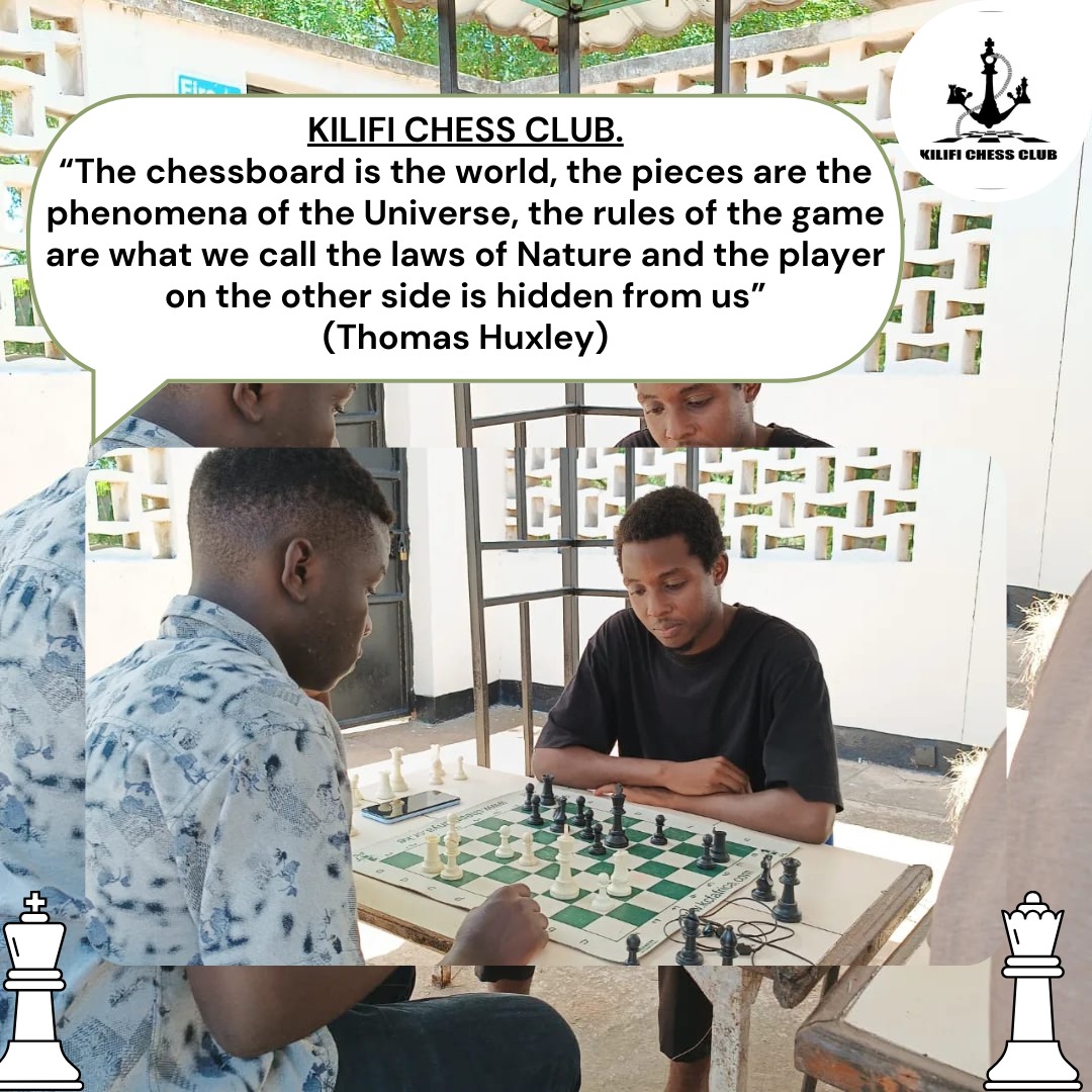 KilifiChessClub's tweet photo. “The chessboard is the world, the pieces are the phenomena of the Universe, the rules of the game are what we call the laws of Nature and the player on the other side is hidden from us”
(Thomas Huxley)
#kilifichess #chess #chessgame https://t.co/Iuefy3C42y