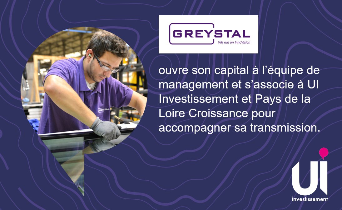 UI Investissement (@ui_invest) on Twitter photo 🛎️ Spécialiste des systèmes mécaniques en aluminium pour véhicules spéciaux, Greystal ouvre son capital à l’équipe de management et s’associe à <a href="/ui_invest/">UI Investissement</a> et Pays de la Loire Croissance (<a href="/Turenne_Capital/">Turenne Groupe</a>) pour accompagner sa transmission.
ui-investissement.com/notre-actualit… 🛎️ Spécialiste des systèmes mécaniques en aluminium pour véhicules spéciaux, Greystal ouvre son capital à l’équipe de management et s’associe à <a href="/ui_invest/">UI Investissement</a> et Pays de la Loire Croissance (<a href="/Turenne_Capital/">Turenne Groupe</a>) pour accompagner sa transmission.
ui-investissement.com/notre-actualit…