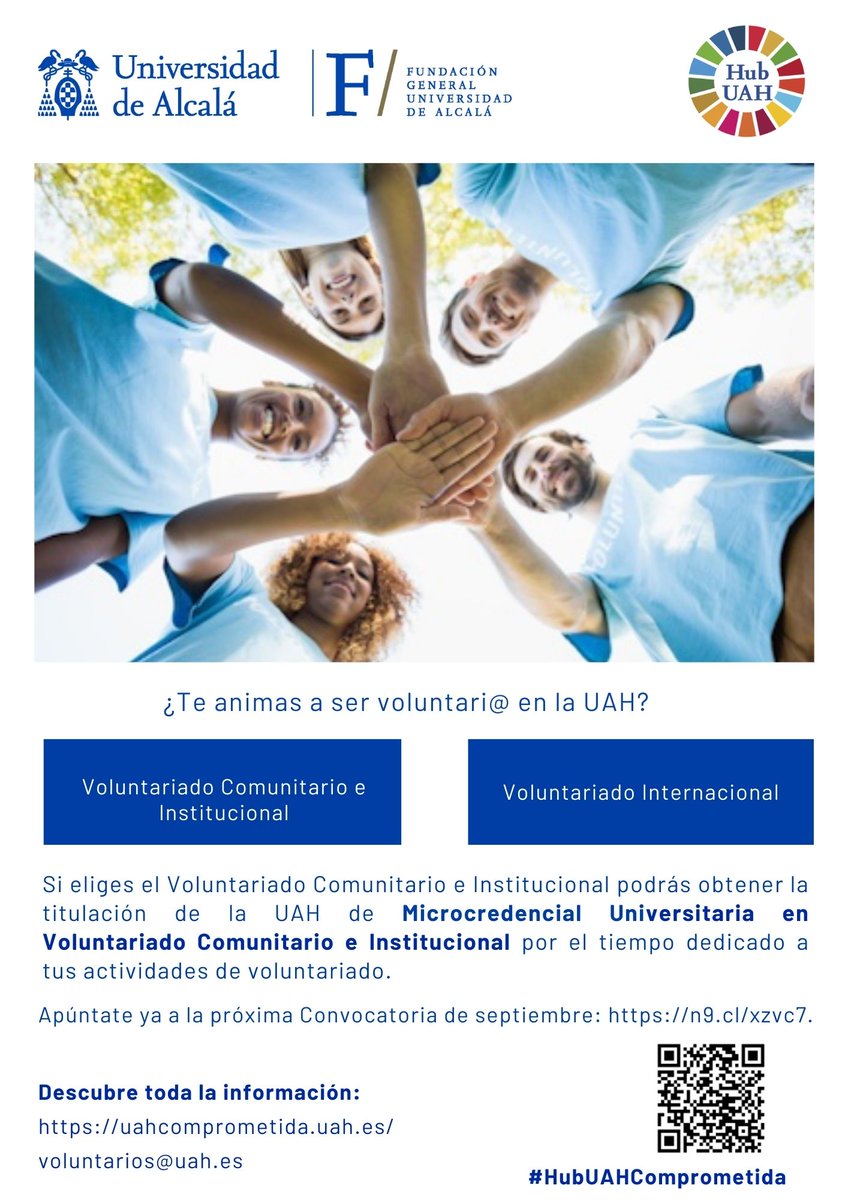 Buenos días!! Ya estamos de vuelta. 
Anímate a participar en la Convocatoria de Microcredenciales de este curso 2024-2025. 

Te puedes inscribir aquí y nos pondremos en contacto contigo!!
forms.office.com/e/b5FB48NZzR