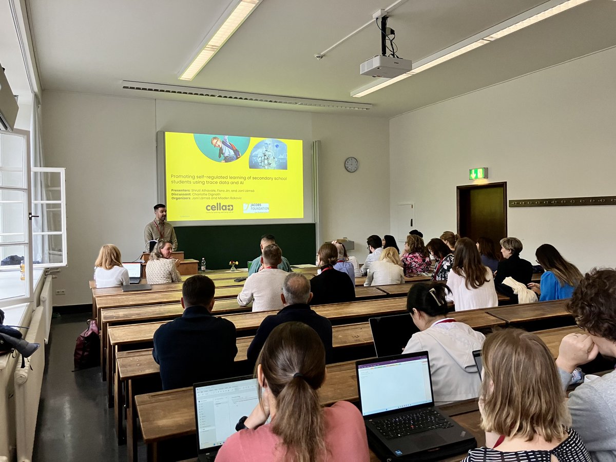 Centre for Learning and Living with AI (@cellaresearch) on Twitter photo The first symposium from our <a href="/CELLAresearch/">Centre for Learning and Living with AI</a> team has started at <a href="/earlisig16/">EARLI SIG16</a> on promoting SRL of secondary school students using trace data and AI <a href="/Foundation_JF/">Jacobs Foundation</a> The first symposium from our <a href="/CELLAresearch/">Centre for Learning and Living with AI</a> team has started at <a href="/earlisig16/">EARLI SIG16</a> on promoting SRL of secondary school students using trace data and AI <a href="/Foundation_JF/">Jacobs Foundation</a>