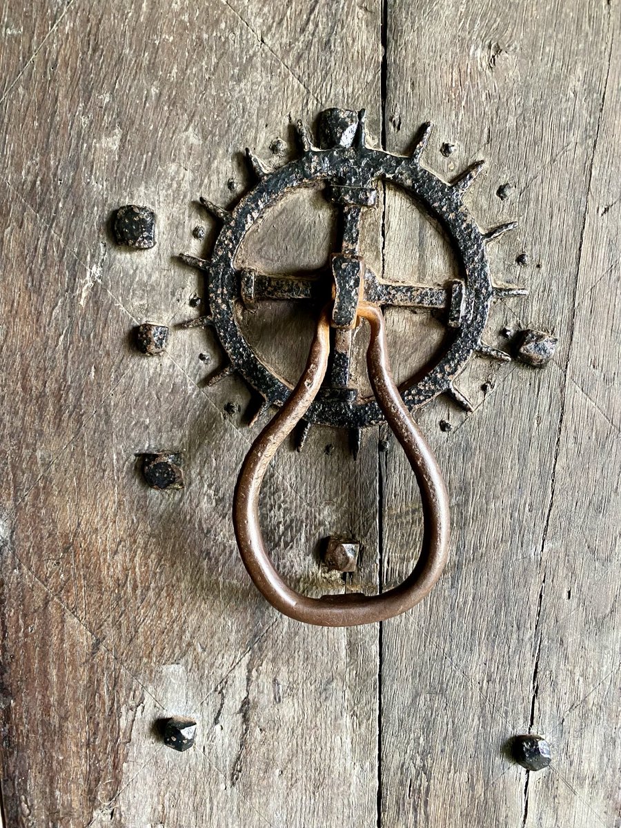 Medieval knocker. The church of St Mary the Virgin, Pembridge, Herefordshire. #IronworkThursday