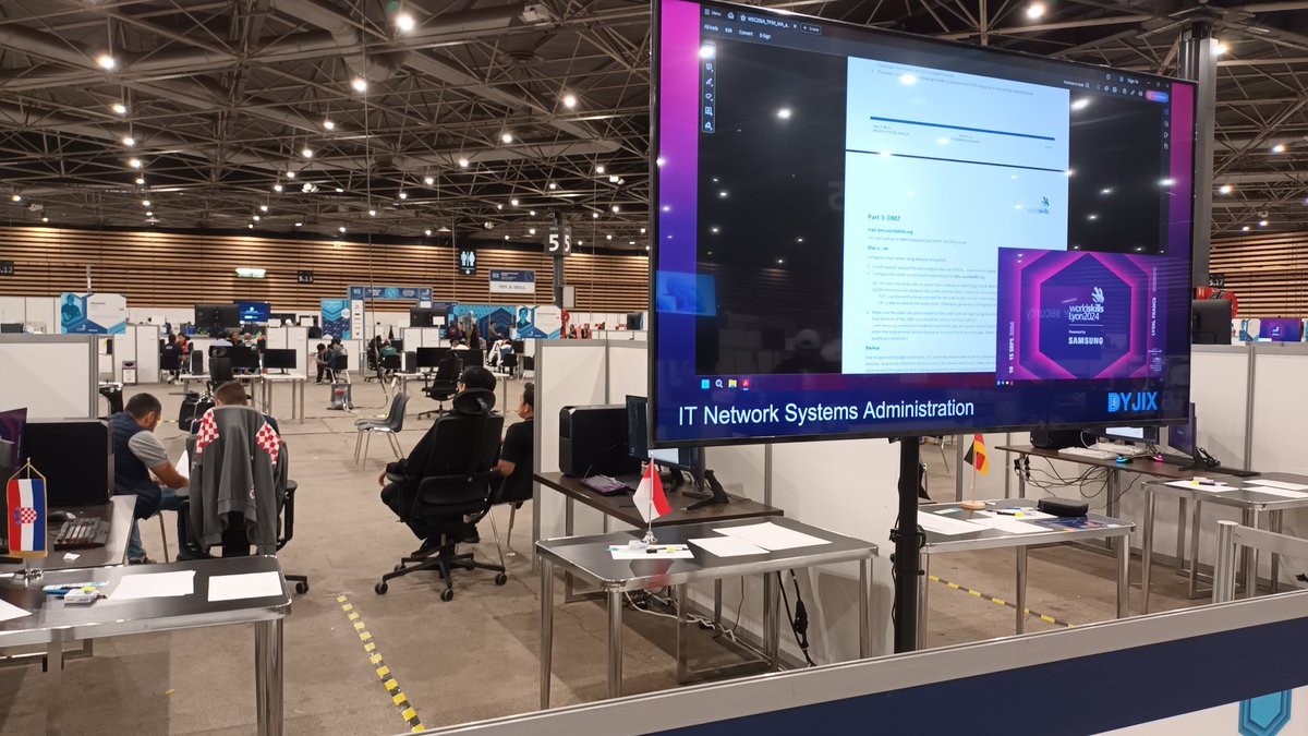 Nous sommes fiers d'être Supplier avec <a href="/Dyjix/">Dyjix | Hébergement</a> pour les #WSC2024.
En effet nous fournissons du matériel pour la compétition mais aussi un système de streaming pour les visiteurs !
Venez voir la crème de la crème des métiers se battre pour la première place ! C'est gratuit !