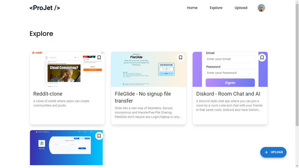 Muz4mmil_'s tweet image. Hey guys!
Presenting ProJet...
One of my project. A platform where you can share your projects with the world and explore others for inspiration!  🌍✨

Check it out:
projetapp.vercel.app

Thread continued👇

#ProjectSharing #WebDevelopment #WebDev #ExploreAndInspire
