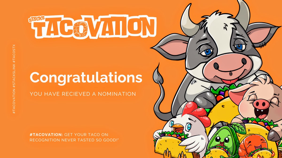 NIETTANFT's tweet image. I’d like to nominate @ImBanksia  for always coming through with his time, support, &amp;amp; killer guidance when I need it most. I’m grateful to have him in my corner.

#Tacovation #Stackslink #ROO