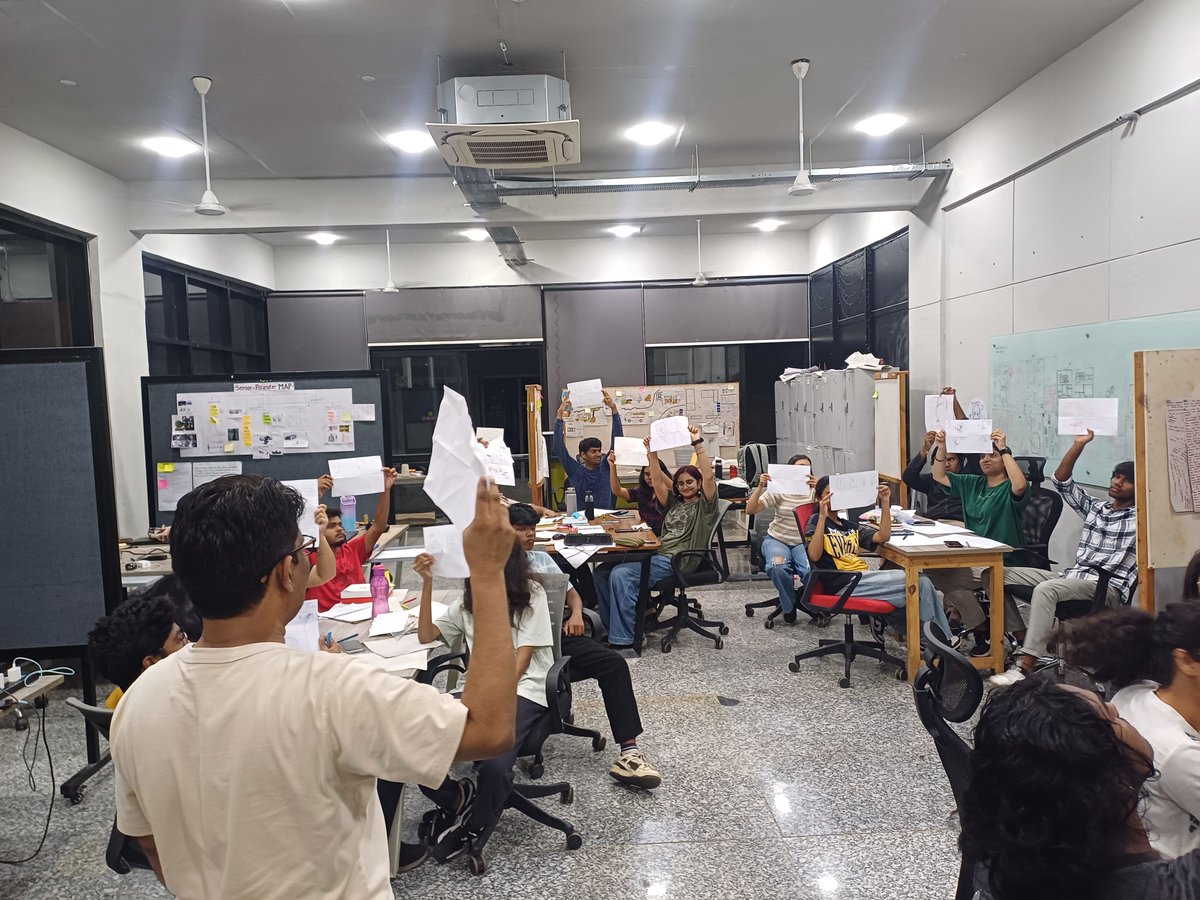 Woxsen's tweet image. To generate different ideas in UX Design Project, our Industrial Design, 5th Semester students had experienced an amazing “Ideation Workshop”, where our students were able to generate 8 quick ideas in 8 minutes. 

#Woxsen #uxdesign #ideation #creavit #hyderabad