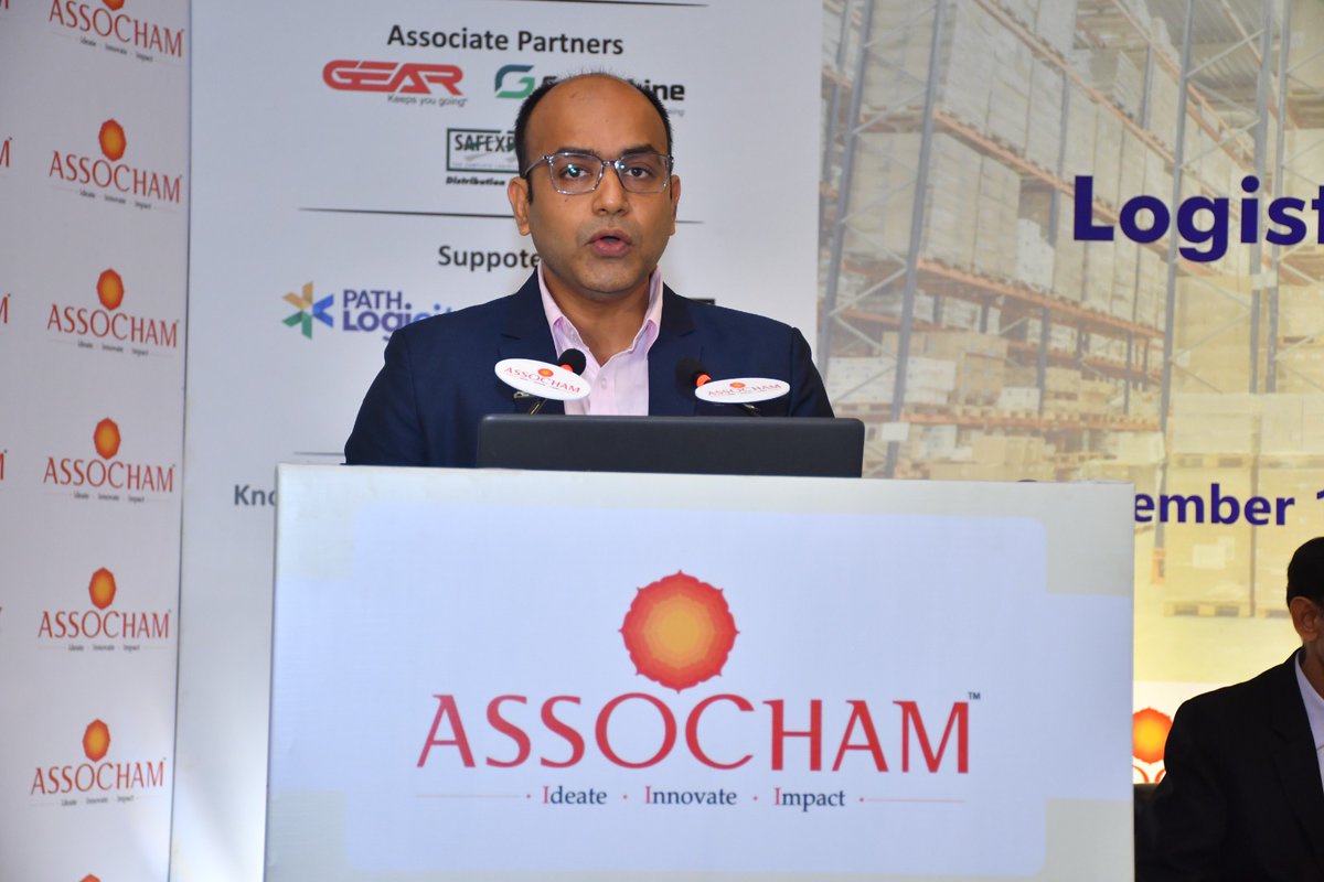 ASSOCHAM4India's tweet image. Mr. Girish Singhi, Co-Chief Investment Officer of Welspun One, set the context at the National Conference on Logistics and Warehousing for Viksit Bharat. In his address, he highlighted the pivotal role of the #LogisticsSector in India&apos;s #InfrastructureDevelopment. He noted…