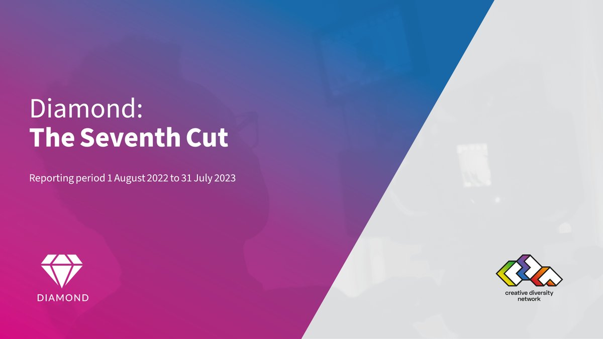Diamond: The Seventh Cut has been released. This new report analyses the largest UK TV diversity data sample to date of contributions made on and off-screen between Aug 22 and Aug 23. Multiple formats available on our website: ow.ly/xTeq50Tjhcs
#DiamondData #Diversity #TV