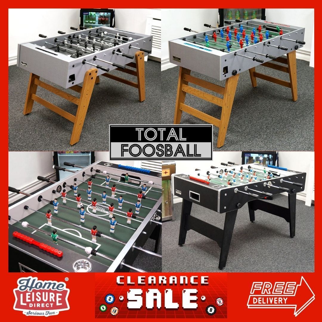 HomeLeisure's tweet image. We’ve just added NEW foosball tables to our clearance sale, and the savings are unbeatable! 🏆⚽ Whether you’re upgrading your game room or looking for the perfect gift, now is the time to score big.

Browse here &amp;gt;&amp;gt;&amp;gt; buff.ly/3NulAdr

#Foosball #ClearanceSale #GreatSavings
