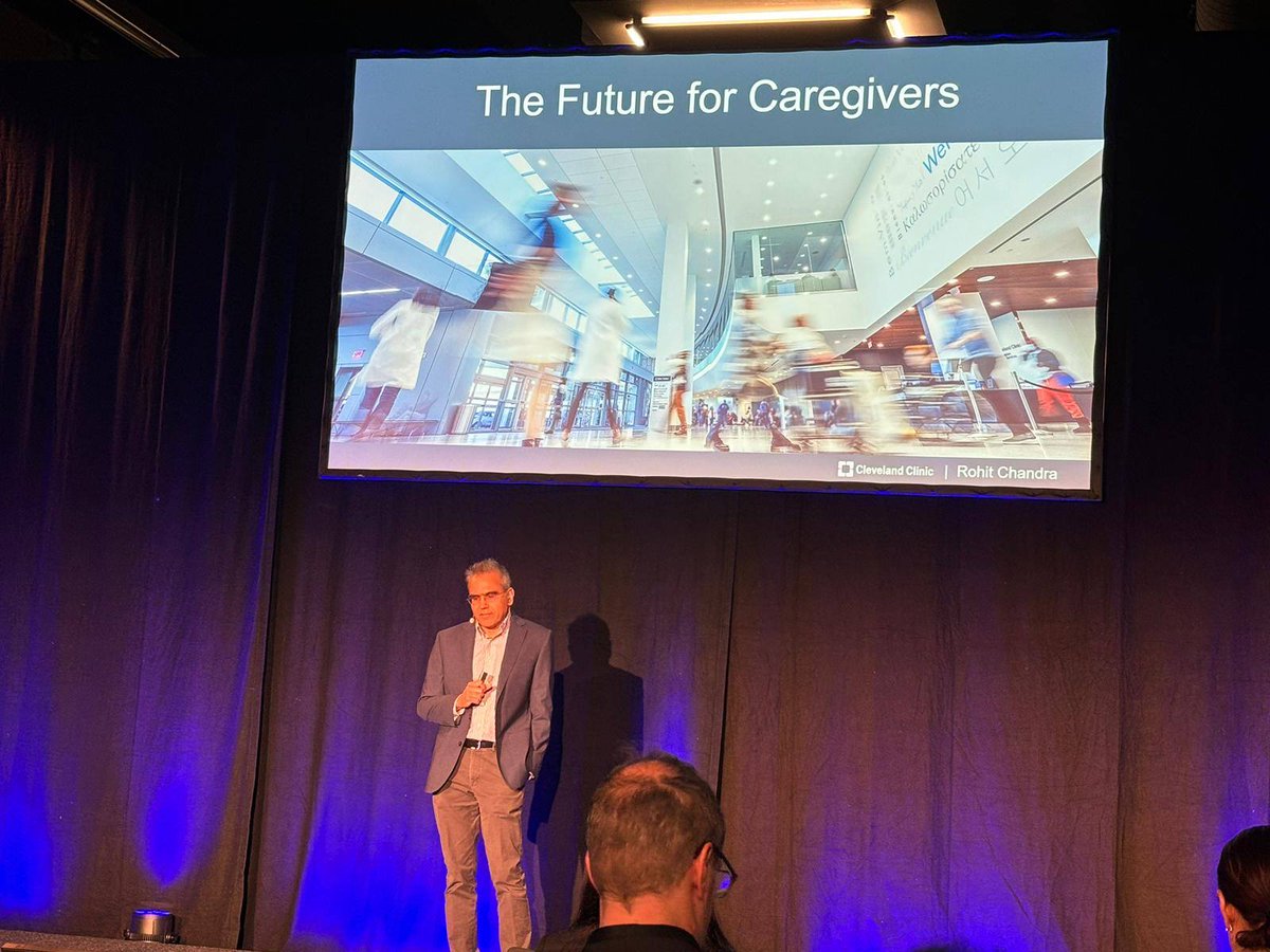 IntHealthAI's tweet image. "Our goal at Cleveland Clinic is to discover how we can leverage AI to manage mundane tasks and to scale health. Can we double the number of lives touched with out doubling resources or footprint." Rohit Chandra, Chief Digital Officer, @Cleveland Clinic
#IH24  #SaveLivesWithAI