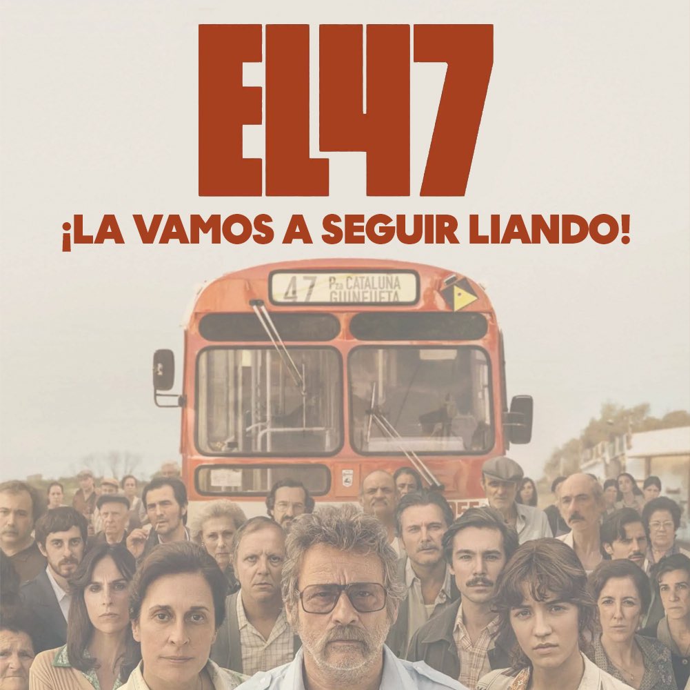 habitatge9b's tweet image. 🟠 Sobre la pel·lícula del 47 ho tenim clar, a Nou Barris i a cada barri: ¡LA VAMOS A SEGUIR LIANDO!

Film sobre el segrest de l’autobús 47, l’any 1978, acció veïnal que va possibilitar l’arribada del transport públic al seu barri.