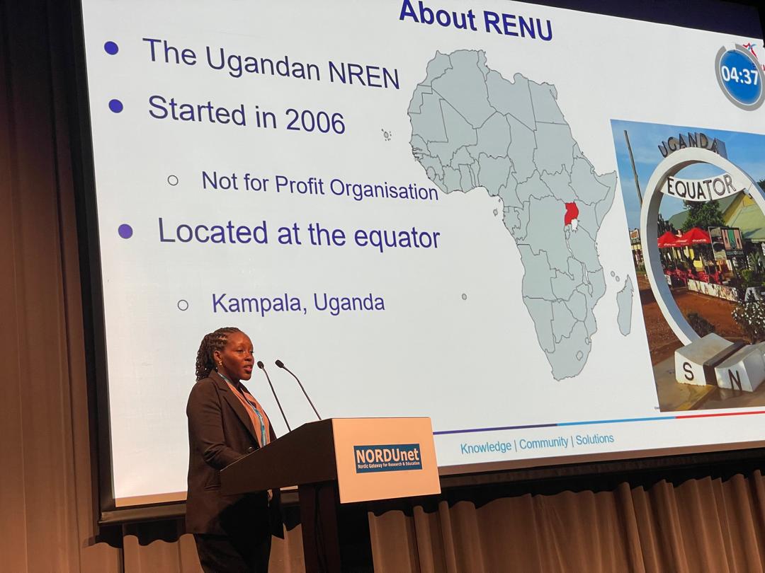RENU_256's tweet photo. RENU at @nordunet Conference 2024!

We are excited to be in Norway this week for the NORDUnet Conference 2024! 😊

Patience Nagaba (@nagabapatie), Head of Network Operations, Catherine Atuhaire (@athyrine), Head of Finance Operations, and Derrick Ssemanda (@DerekSsema), Head of Systems, are representing RENU at the conference, where they also delivered insightful presentations.

NORDUnet is a collaboration of National Research and Education Networks (NRENs) from the Nordic countries, providing cutting-edge network services and digital infrastructure for research and education. Their mission is to connect institutions across borders and promote innovation in digital infrastructure.

The NORDUnet Conference gathers experts and innovators from around the world to share knowledge and shape the future of research and education networks.

takk @nordunet for at du er vert for oss!