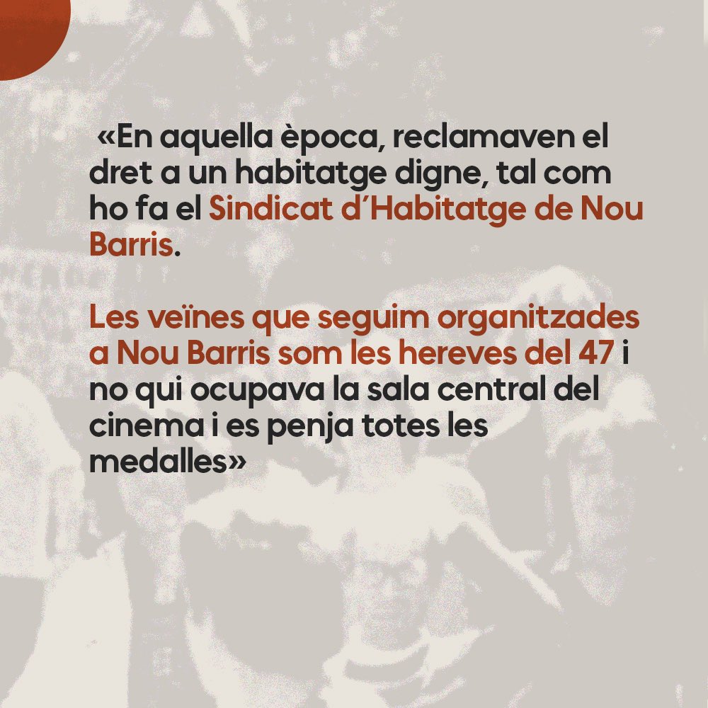 habitatge9b's tweet image. Seguirem lluitant, perquè tenim referents que no han tingut por a la repressió i han desafiat a la institució per fer el que s’havia de fer.